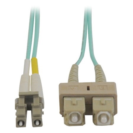 Eaton Tripp Lite Series 10Gb Duplex Multimode 50/125 OM3 LSZH Fiber Patch Cable (LC/SC) - Aqua, 1M (3 ft.)