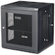 StarTech.com 4-Post 12U Wall Mount Network Cabinet, 19" Hinged Wall-Mounted Server Rack for IT Equipment, Flexible Lockable Rack Enclosure