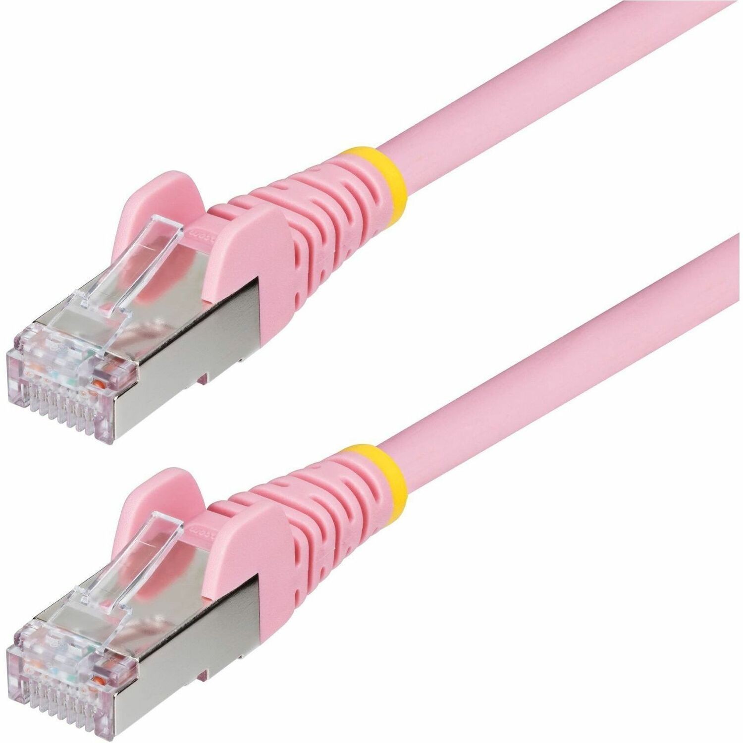 StarTech.com 6in Pink CAT6a Ethernet Cable, Snagless RJ45, 10G, 100W PoE, S/FTP, LSZH, 27AWG Pure Copper, 500MHz, Shielded Network Patch Cord