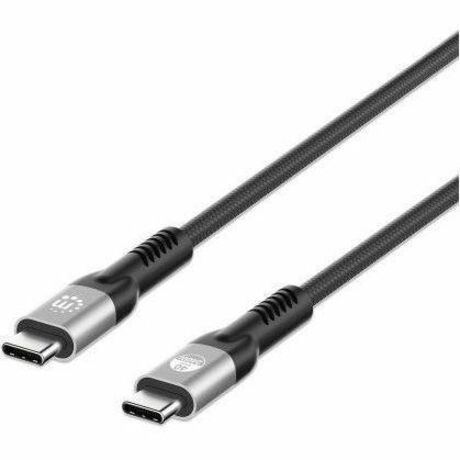 USB-C to USB-C Cable (240W), 1m, Male to Male, Thunderbolt 4, 40 Gbps (USB4 Gen 3x2), Extended Power Range (EPR) charging up to 240W (Note additional USB-C 240W wall charger needed), Black, Backwards compatible to Thunderbolt 3, Lifetime Warranty