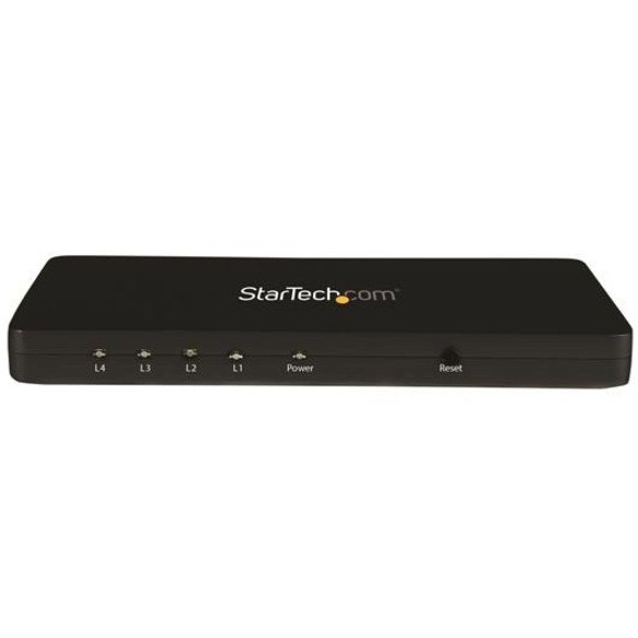 StarTech.com 4K HDMI Splitter - 4k 30Hz - 4 Port - Aluminum - Backward Compatible - HDMI Multi Port - HDMI Hub