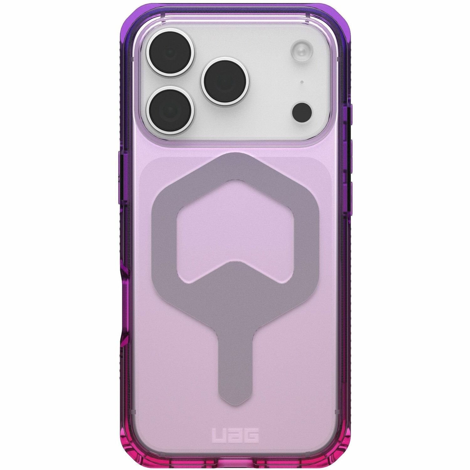 Urban Armor Gear Plyo Case for Apple iPhone 17 Pro Smartphone - Pink Ombre, Purple