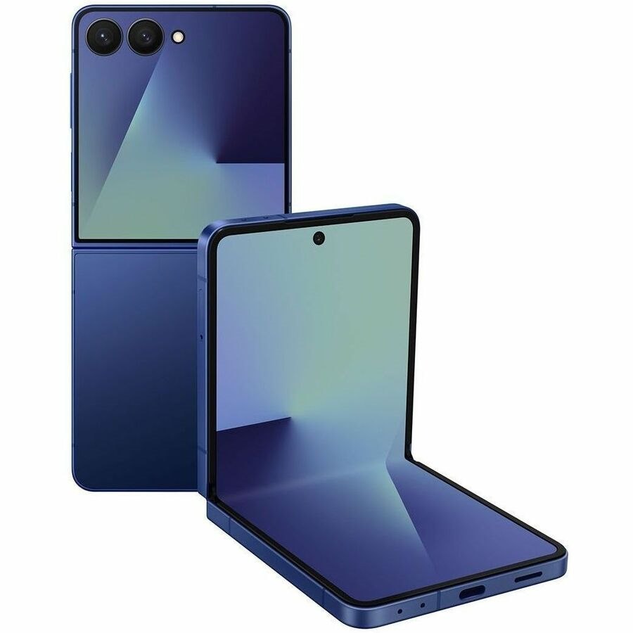 Samsung Galaxy Z Flip7 SM-F766B 512 GB Smartphone - 6.9" Flexible Folding Screen Dynamic AMOLED 2X Full HD Plus 2520 x 1080 - Deca-core (Cortex X5Single-core (1 Core) 3.30 GHz + Cortex A725 Dual-core (2 Core) 2.74 GHz + Cortex A725 Penta-core (5 Core) 2.36 GHz + Cortex A520 Dual-core (2 Core) 1.80 GHz) - 12 GB RAM - Android 16 - 5G - Blue Shadow