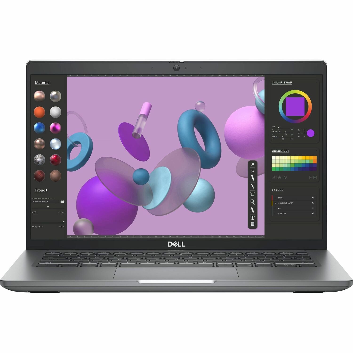 Dell Precision 3000 3480 14" Mobile Workstation - Full HD - 60 Hz - Intel Core i7 13th Gen i7-1360P - 16 GB - 512 GB SSD - English (US) Keyboard - Titan Gray