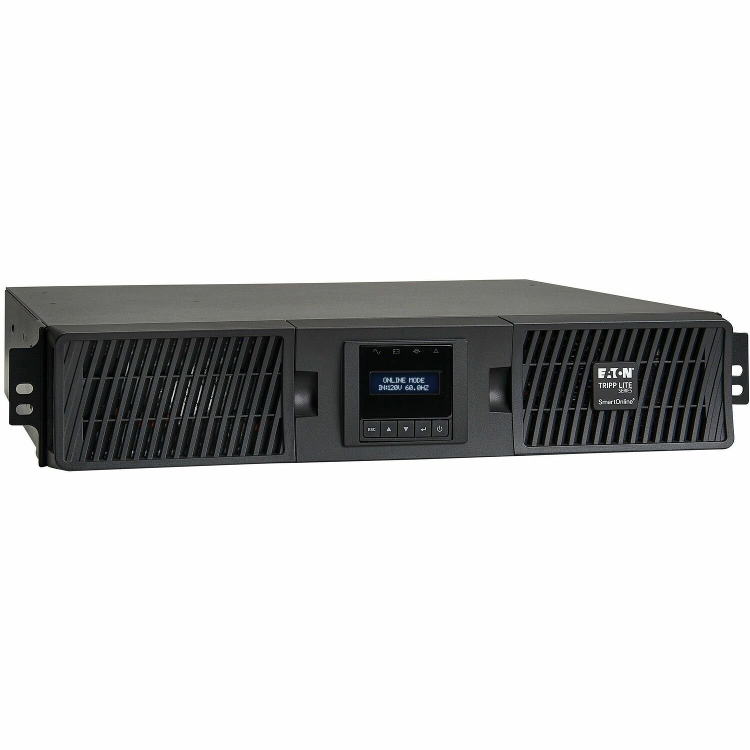 Eaton Tripp Lite Series SmartOnline 1500VA 1350W 120V Double-Conversion Sine Wave UPS - 8 Outlets, Extended Run, Network Card Option, LCD, USB, DB9, 2U Rack/Tower, TAA