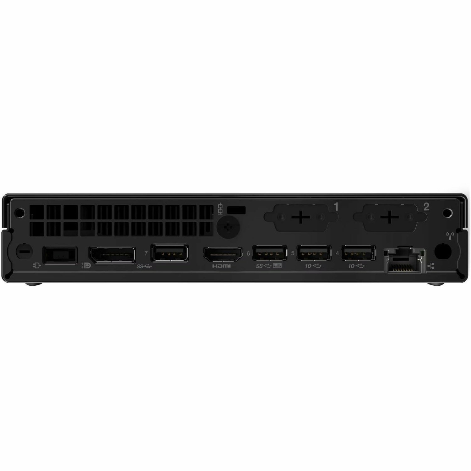 Lenovo ThinkCentre M90q Gen 5 12TT000PUK Desktop Computer - Intel Core i7 14th Gen i7-14700T - vPro Technology - 16 GB - 512 GB PCI Express NVMe 4.0 x4 SSD - Tiny - Black