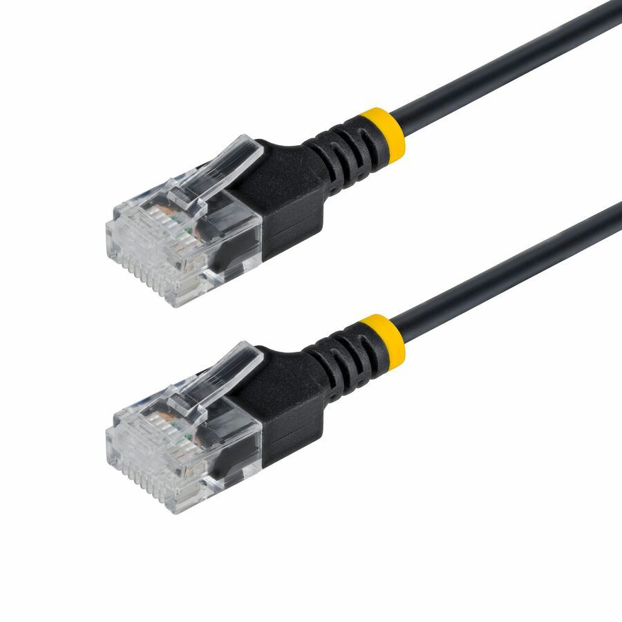 StarTech 3m Black Ultra Slim CAT6a Ethernet Cable, Snagless, UTP, Bare Copper Wire, 34AWG Slim RJ45 Patch Cord