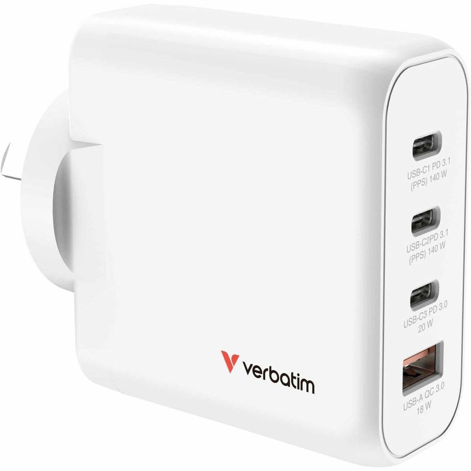 Verbatim Gan Charger 4 Port 140W