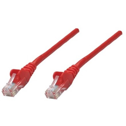 Network Patch Cable, Cat6, 5m, Red, Copper, U/UTP, PVC, RJ45, Gold Plated Contacts, Snagless, Booted, Lifetime Warranty, Polybag