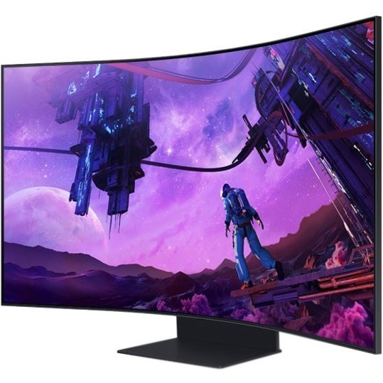 Samsung Odyssey Ark S55BG970NU 55" Class UHD Curved Screen Smart Gaming LCD Monitor - 16:9 - Black