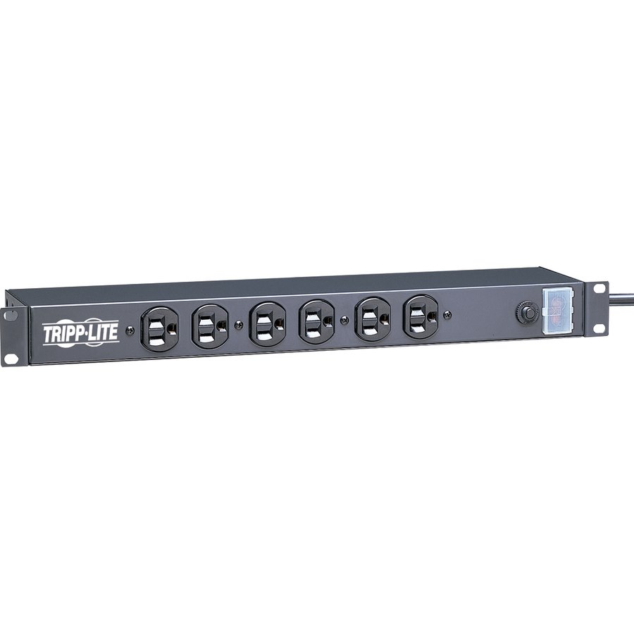 Eaton Tripp Lite Series 14-Outlet Economy Network Server Surge Protector, 15 ft. (4.57 m) Cord, 3000 Joules, 1U Rack-Mount