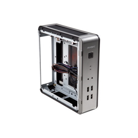 Antec Ironclad ISK 110 VESA Computer Case - Mini ITX Motherboard Supported - Desktop - Steel, Plastic - Black