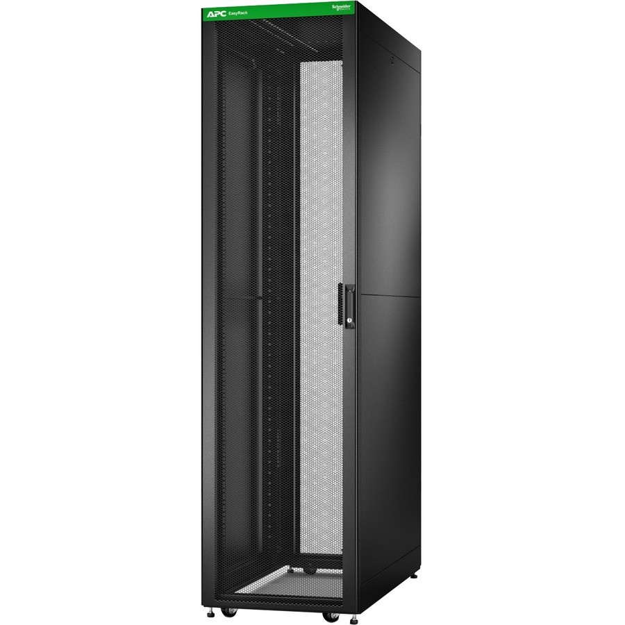 APC by Schneider Electric 48U Floor Standing Enclosed Cabinet Rack Cabinet - 482.60 mm Rack Width x 1041.40 mm Rack Depth - Black