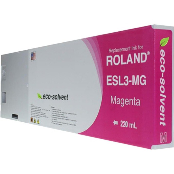 WF Non-OEM New Magenta Wide Format Inkjet Cartridge for Roland ESL3-MG