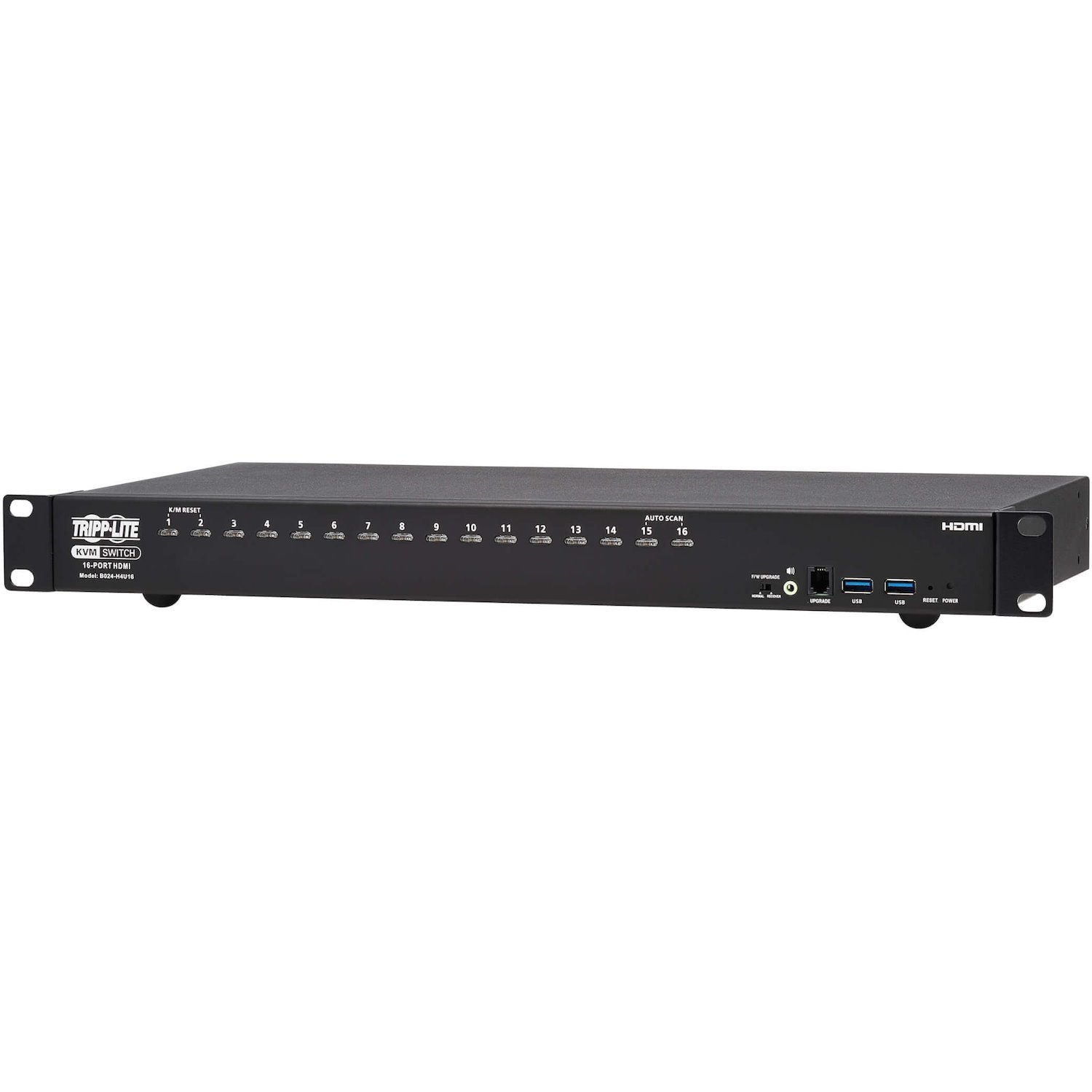 Eaton Tripp Lite Series 16-Port 4K HDMI/USB KVM Switch - 4K 60 Hz Video/Audio, USB Peripheral Sharing, 1U Rack-Mount, TAA