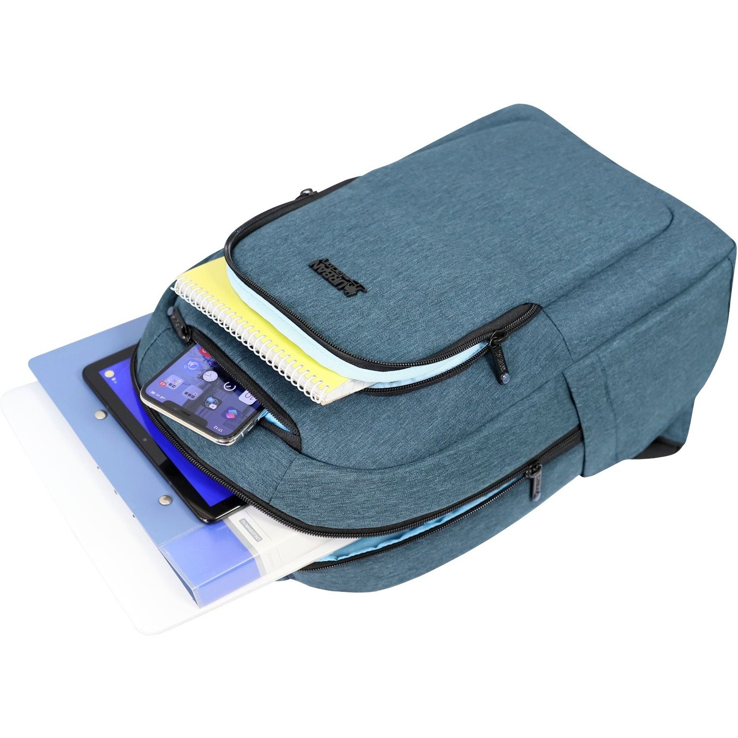 Urban Factory CYCLEE CITY Carrying Case (Backpack) for 10.5" to 15.6" Notebook - Deep Blue, Light Blue