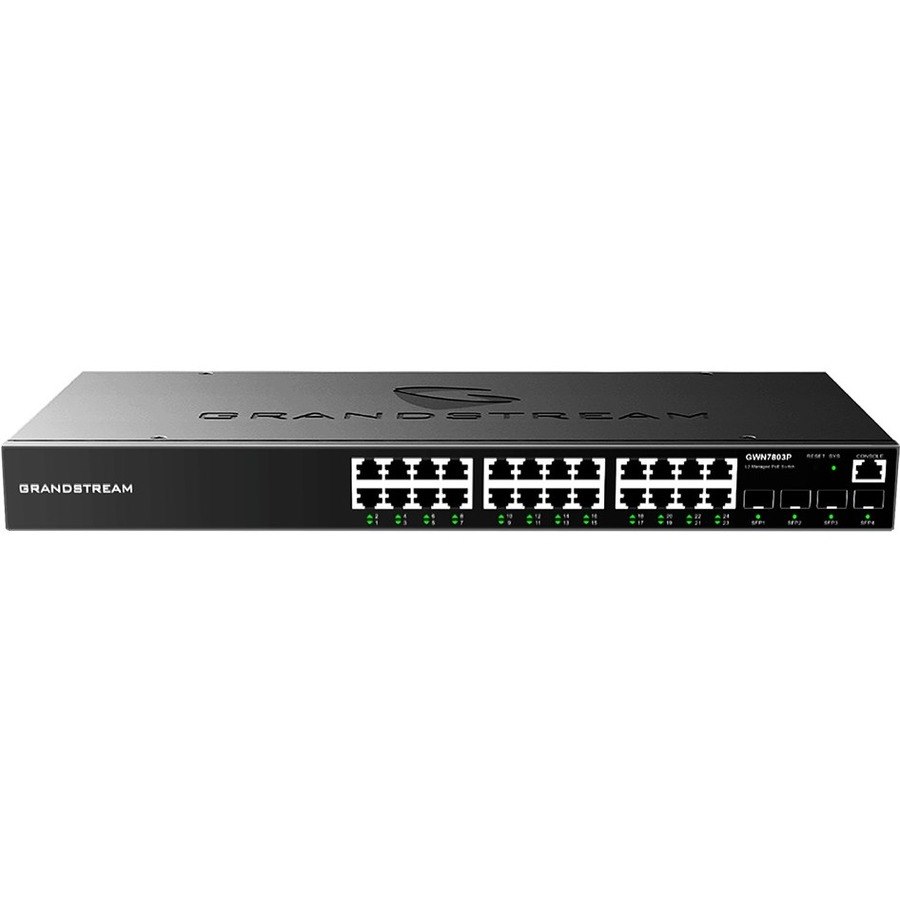 Grandstream GWN7800 GWN7803P 24 Ports Manageable Ethernet Switch - Gigabit Ethernet - 1000Base-T, 1000Base-X