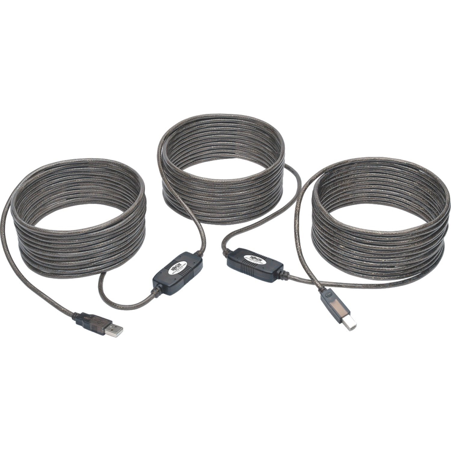 Eaton Tripp Lite Series USB 2.0 A to B Active Repeater Cable (M/M), 50 ft. (15.24 m)