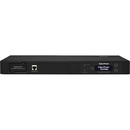 CyberPower PDU15MHVIEC12AT Metered ATS PDU 200-240V 15A 1U 12-Outlets (2) IEC C14