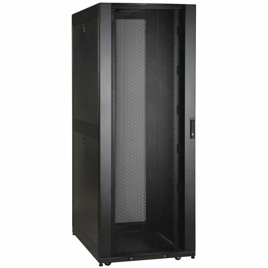 Eaton Tripp Lite Series SmartRack 45U Wide Standard-Depth Rack Enclosure Cabinet - Doors & Side Panels Included, Shock Pallet Packaging