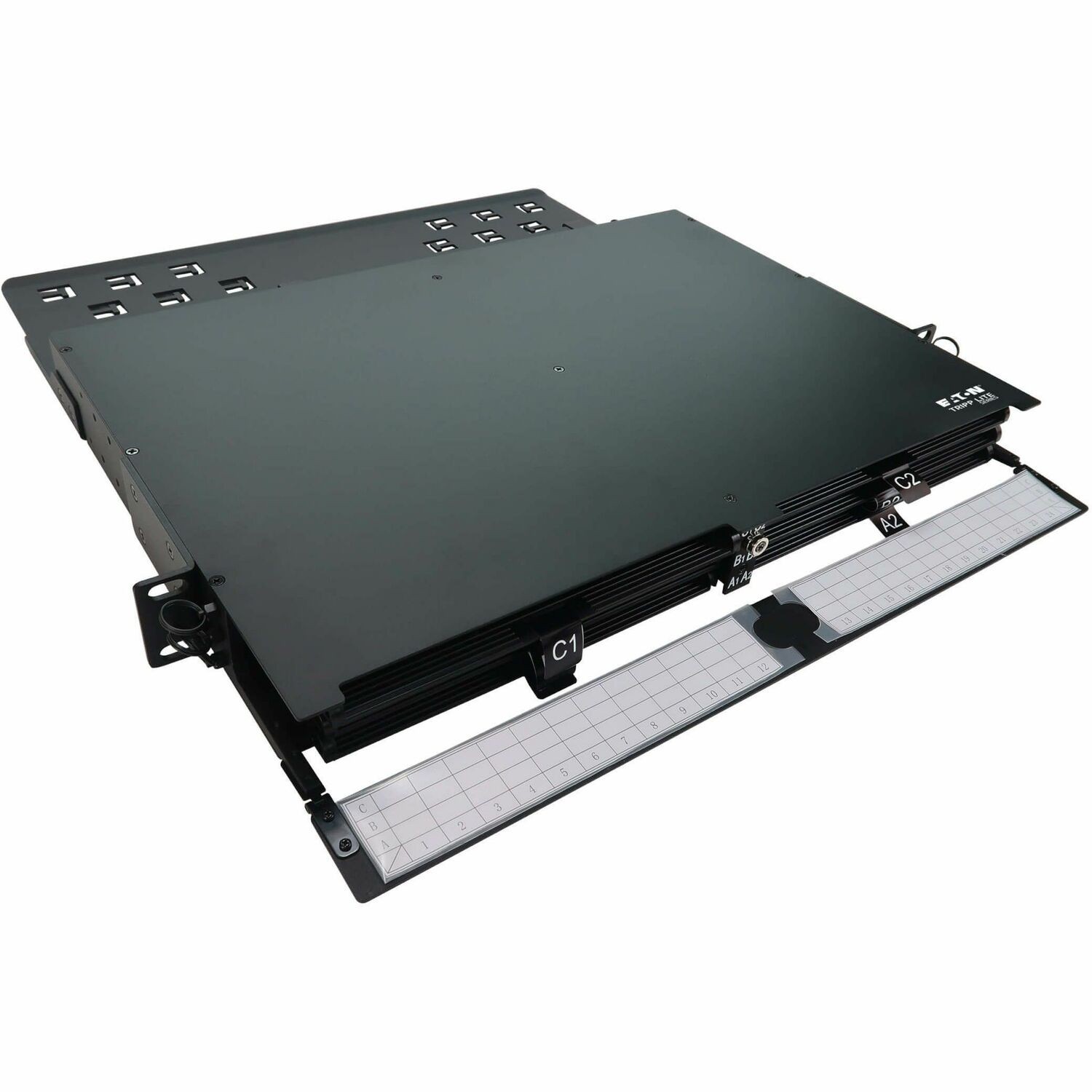 Eaton Tripp Lite Series High-Density Panel Fiber Splice Enclosure - 6 Splicing Cassettes, 144 LC/UPC SM 0.9 mm, 1.5 m Pigtail, 1U Rack
