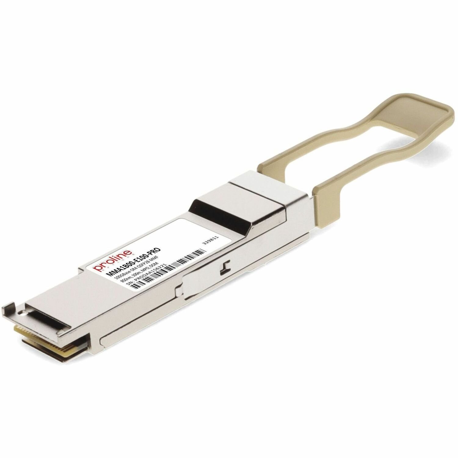 Proline Mellanox MMA1B00-E100 Compatible TAA 100GBase-SR4 QSFP28 Transceiver Infiniband EDR (MMF, 850nm, 100m, MPO, DOM)