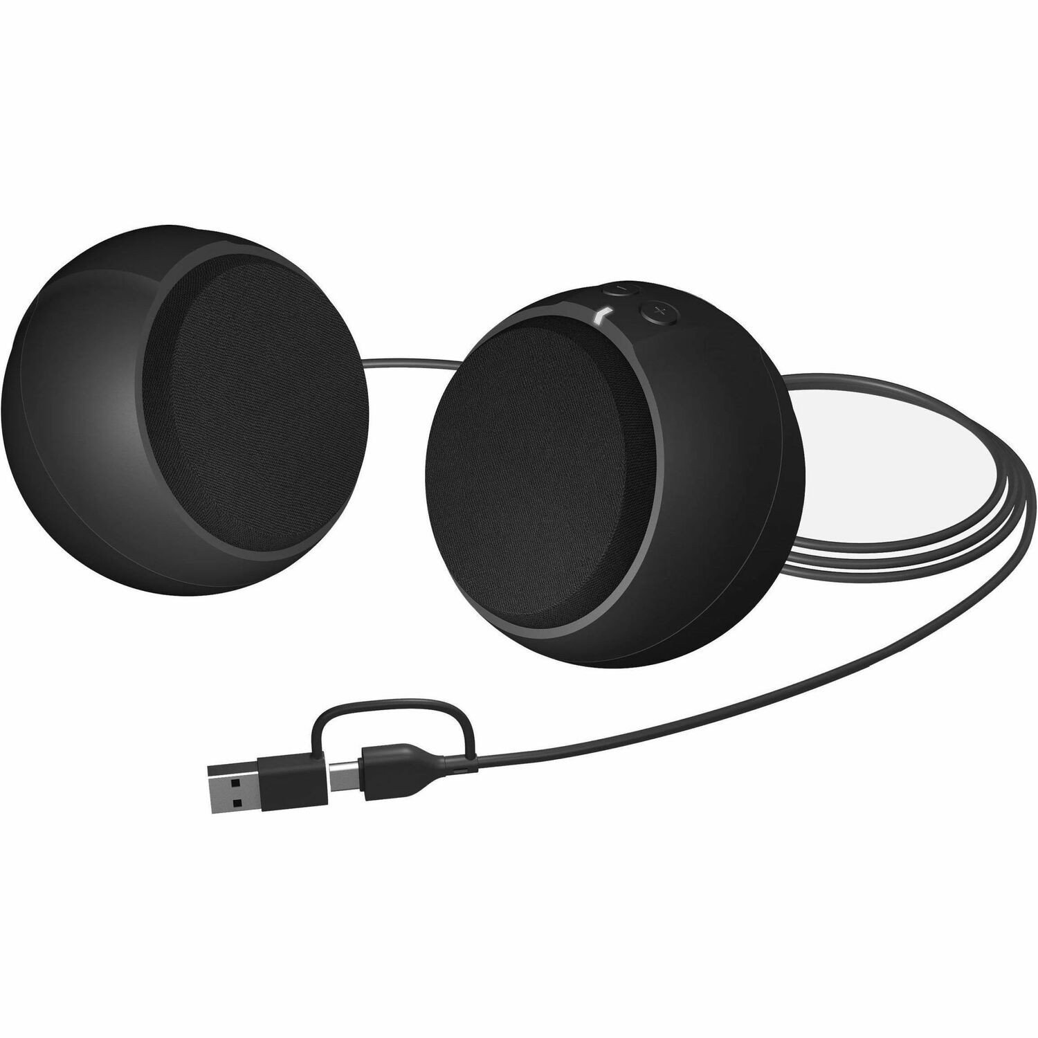 Cyber Acoustics Round Usb Speakers Ca 2110Usb