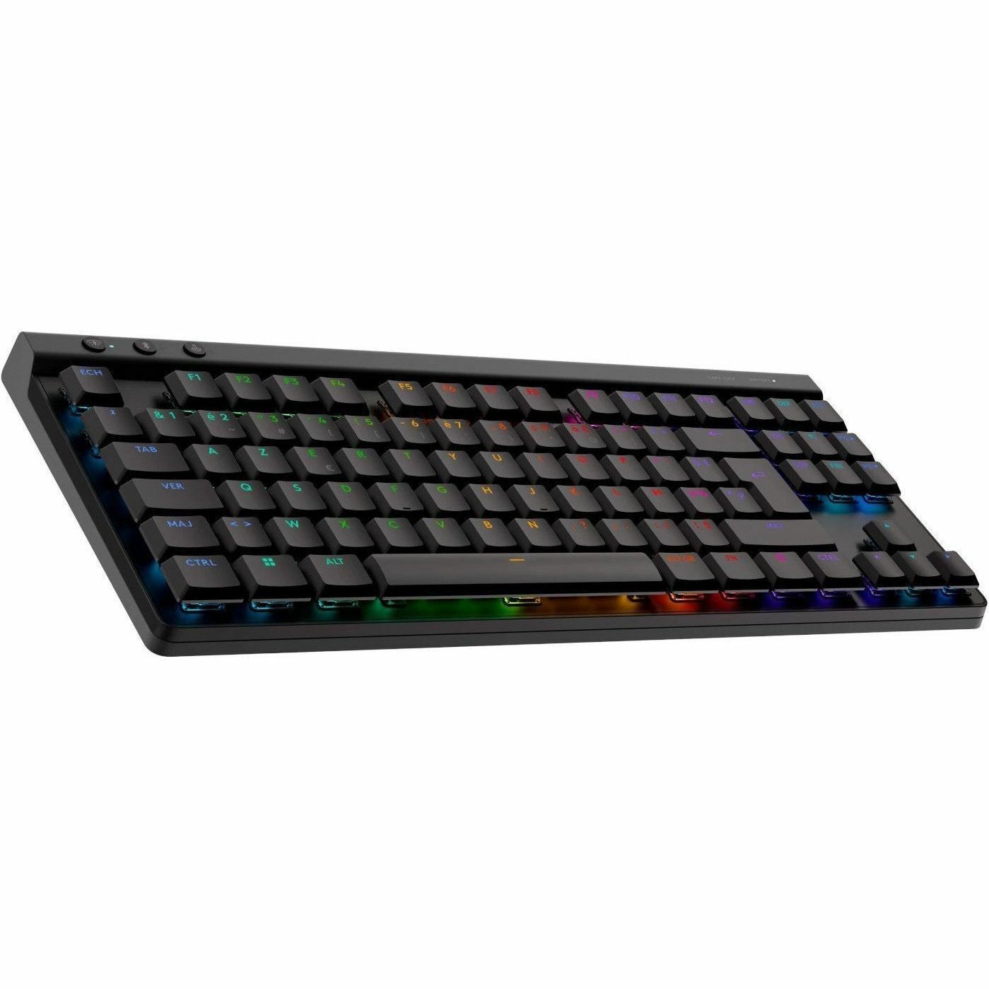 Logitech G G515 LIGHTSPEED TKL Gaming-toetsenbord - Bedraad/draadloos Verbinding - USB type A Interface - RGB LED - Frans - AZERTY indeling - Zwart