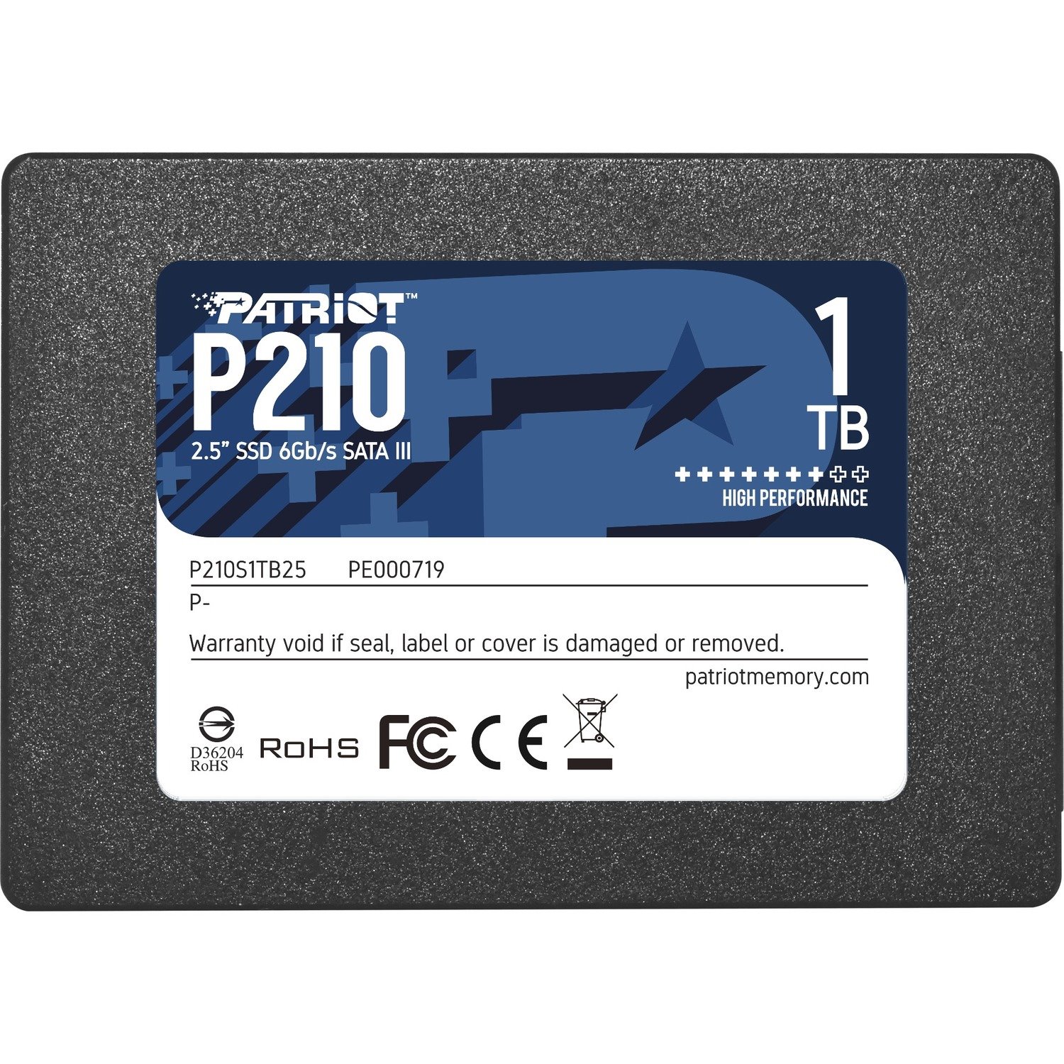 Patriot Memory P210 1 TB Solid State Drive - 2.5" Internal - SATA (SATA/600)