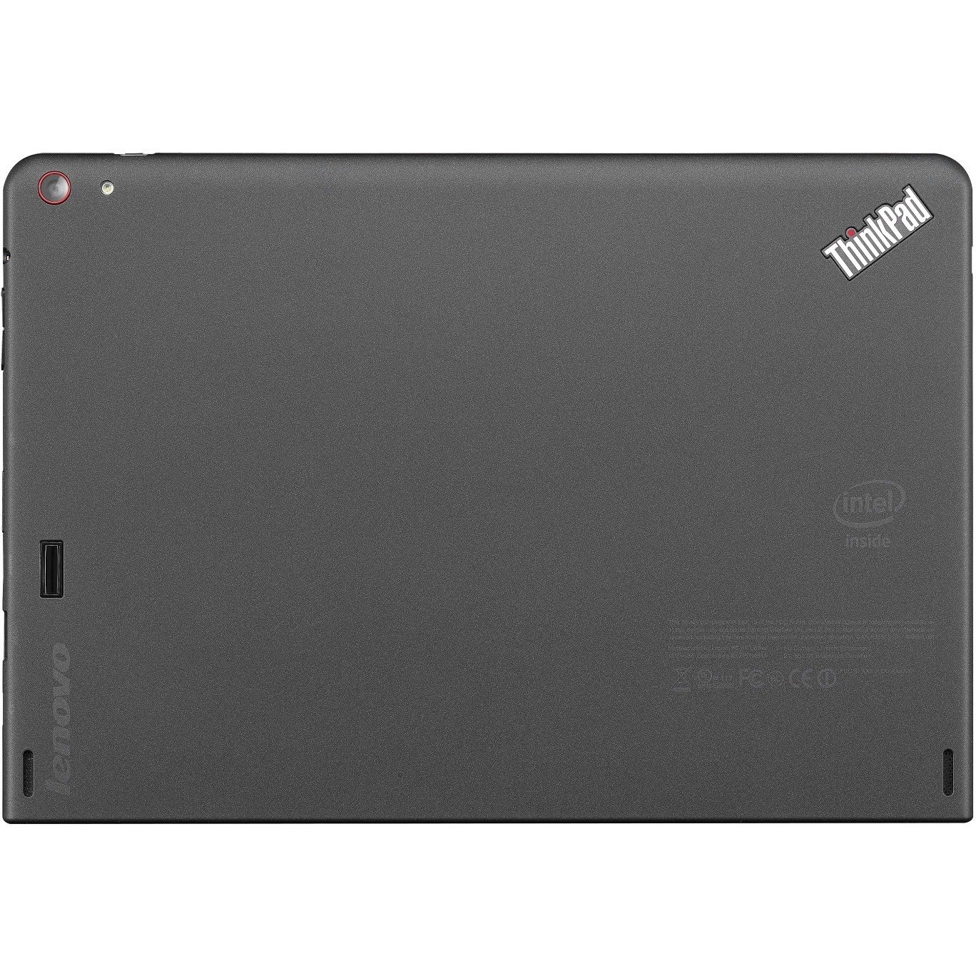 Lenovo ThinkPad 10 20E30032CA Tablet - 10.1" (256.54 mm) - 4 GB - 128 GB Storage - Windows 10 Pro 64-bit - Graphite Black