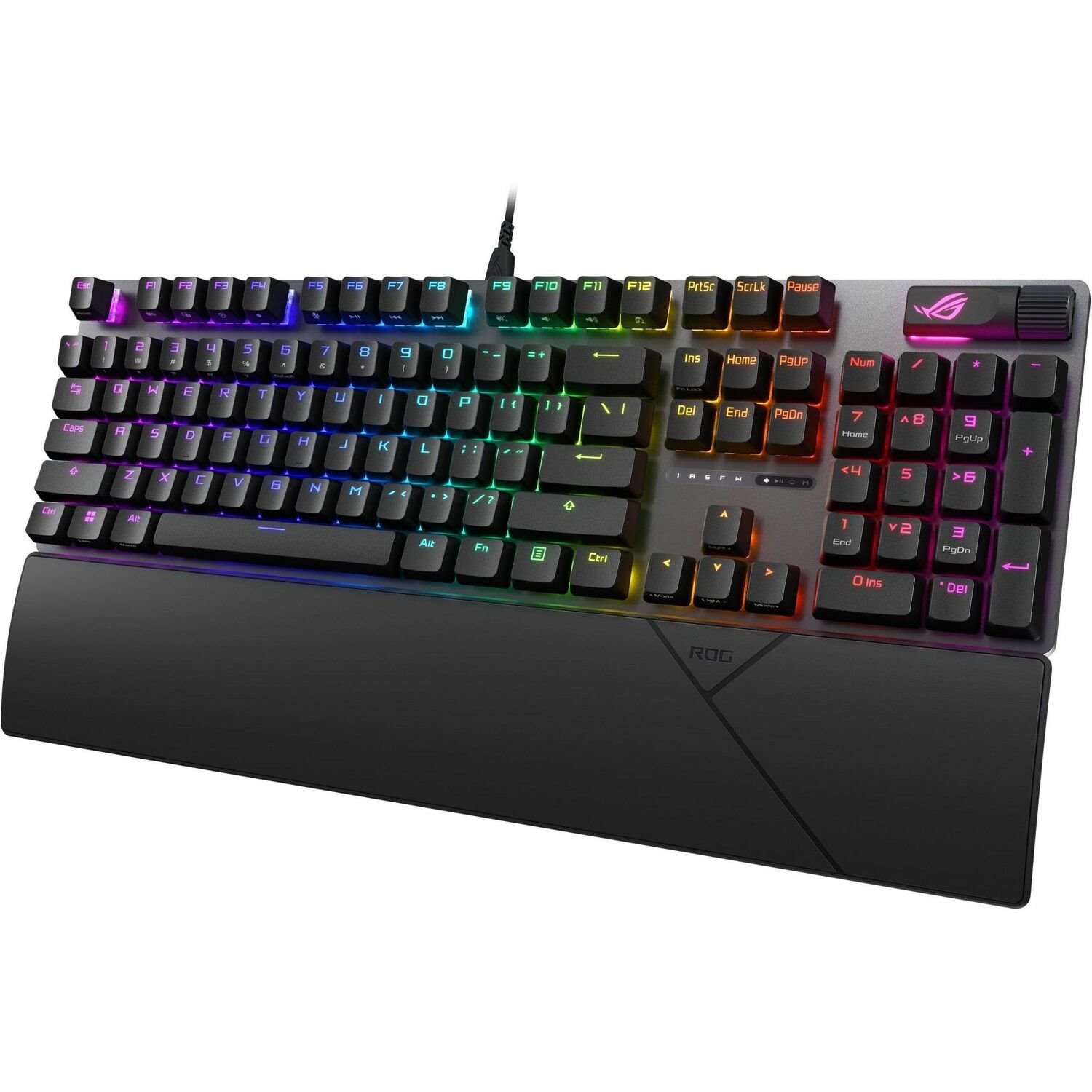 Asus ROG Strix Scope II Gaming Keyboard - Cable Connectivity - USB 2.0 Interface - RGB LED