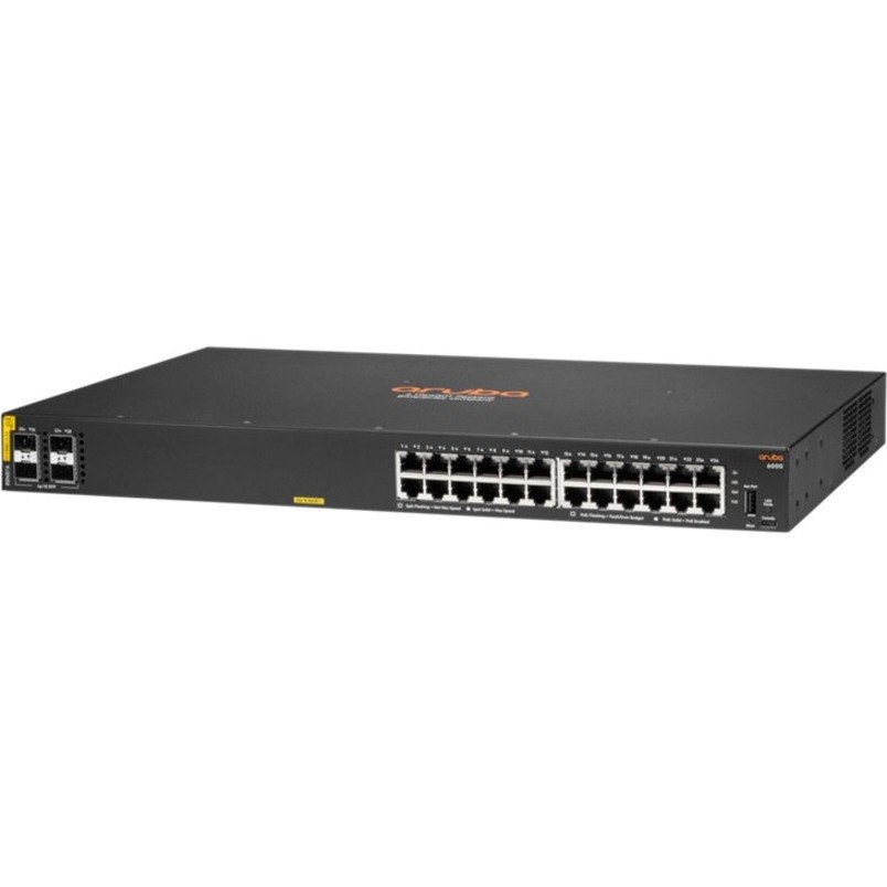 HPE CX 6000 24 Ports Manageable Ethernet Switch - Gigabit Ethernet - 10/100/1000Base-T, 1000Base-X