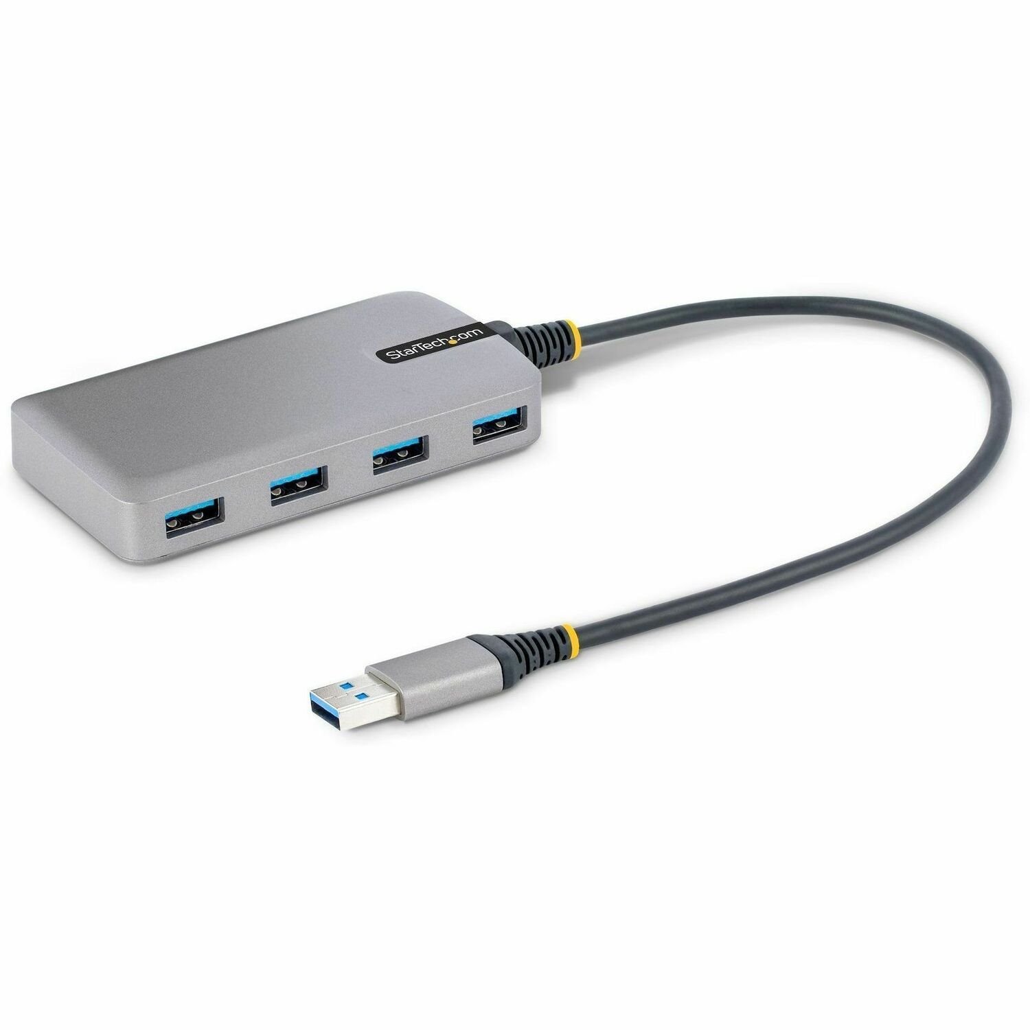 4-Port USB 3.0 Hub, USB Hub 3.0 5 Gbit/s, Busbetrieben, USB-A Hub mit Optionalem Stromanschluss, USB Verteiler/USB Splitter