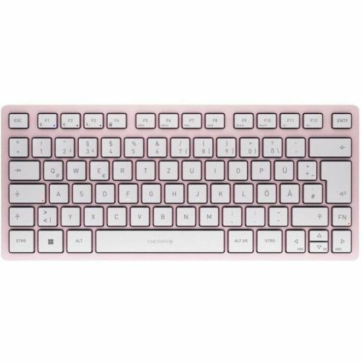 CHERRY KW 7100 Keyboard - Wireless Connectivity - German - Cherry Blossom