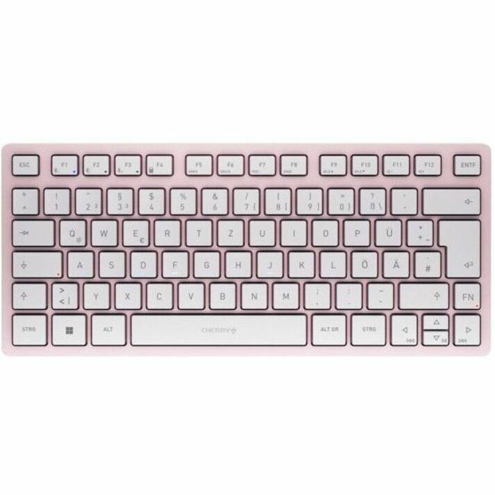 CHERRY KW 7100 Keyboard - Wireless Connectivity - German - Cherry Blossom
