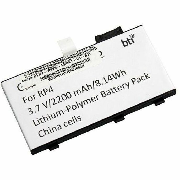 BTI BTRY-RF85-44MA1-01-BTI 3.7V 2200MAH 8.14WH Li-ION SCANNER BATTERY FOR ZEBRA