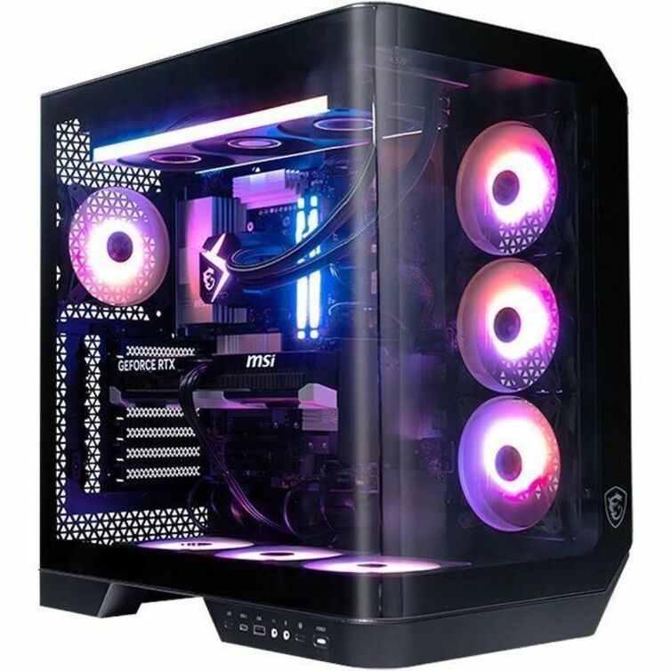 MSI Vision ZS Vision Elite ZS 9NVZ-1481US Gaming Desktop Computer - AMD Ryzen 9 9950X3D - 64 GB - 2 TB SSD - Black