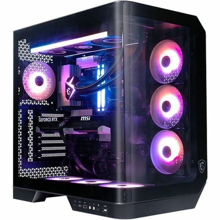 MSI Vision ZS Vision Elite ZS 9NVZ-1481US Gaming Desktop Computer - AMD Ryzen 9 9950X3D - 64 GB - 2 TB SSD - Black