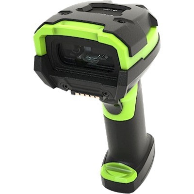 Zebra LI3678-ER Handheld Barcode Scanner Kit - Wireless Connectivity - Industrial Green