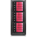 RAIDage JAGE9BT12HDRD-DE Drive Enclosure 12Gb/s SAS, SATA/600 - Mini-SAS HD Host Interface Tower - Black, Red