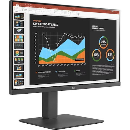 LG 27BR550Y-C 27" Class Full HD LCD Monitor - 16:9 - Textured Charcoal