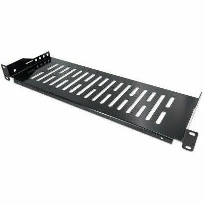 Intellinet 1U Rack-mountable Rack Shelf for Server, Networking, Rack - Jet Black