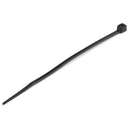 4XEM 100 Pack 8" Reusable Cable Ties - Black Medium Nylon/Plastic Zip Tie