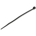 4XEM 100 Pack 8" Cable Ties - Black Medium Nylon/Plastic Zip Tie