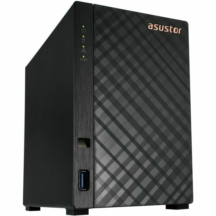Asustor 2-Bay Nas(No Disk),Realtek RTD1619B 1.7GHz, 1GB, GbE Lan(1), Usb(2), TWR, 3YR