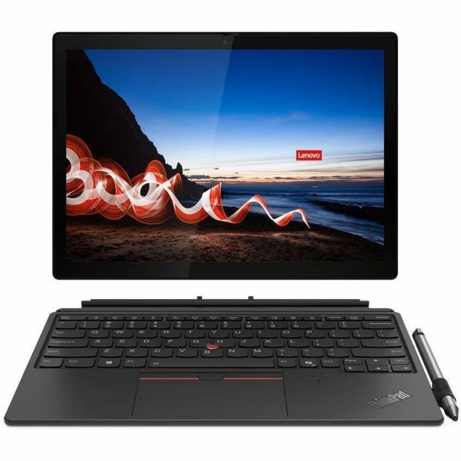 Lenovo ThinkPad X12 Detachable Gen 2 21LKS04Y00 12.3" Touchscreen Detachable 2 in 1 Notebook - Full HD Plus - Intel Core Ultra 7 164U - vPro Technology - 16 GB - 512 GB SSD - English (US) Keyboard - Black