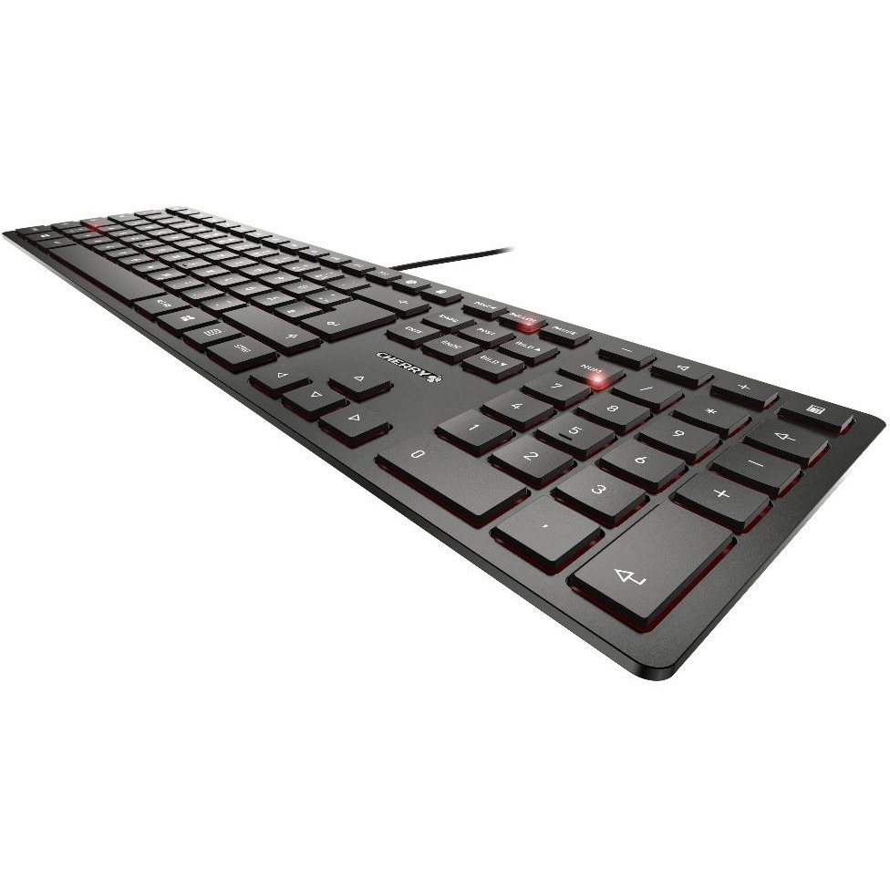 CHERRY KC 6000 Keyboard - Cable Connectivity - USB Interface - Pan-Nordic - Black