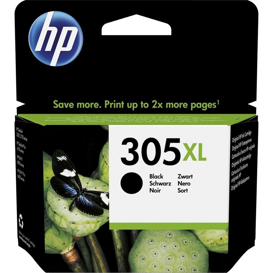 HP 305XL Original High Yield Inkjet Ink Cartridge - Black Pack