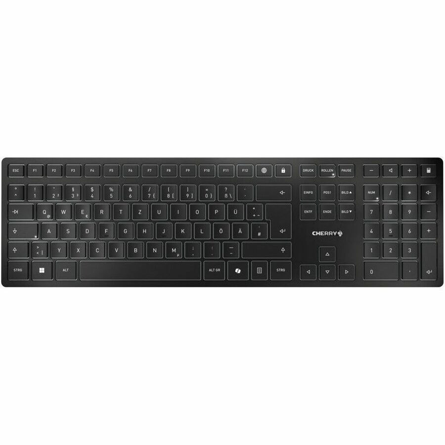 CHERRY JG-91 Keyboard - Wireless Connectivity - USB Type A Interface - Portuguese - Black, Grey