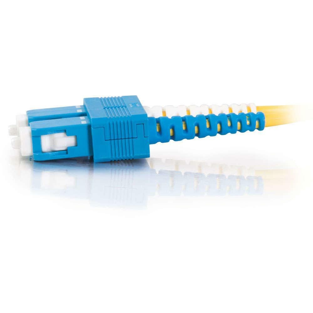 C2G-4m SC-SC 9/125 OS1 Duplex Singlemode PVC Fiber Optic Cable - Yellow